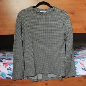ZARA Trafaluc Pin Check Top, Small NEW ✨
